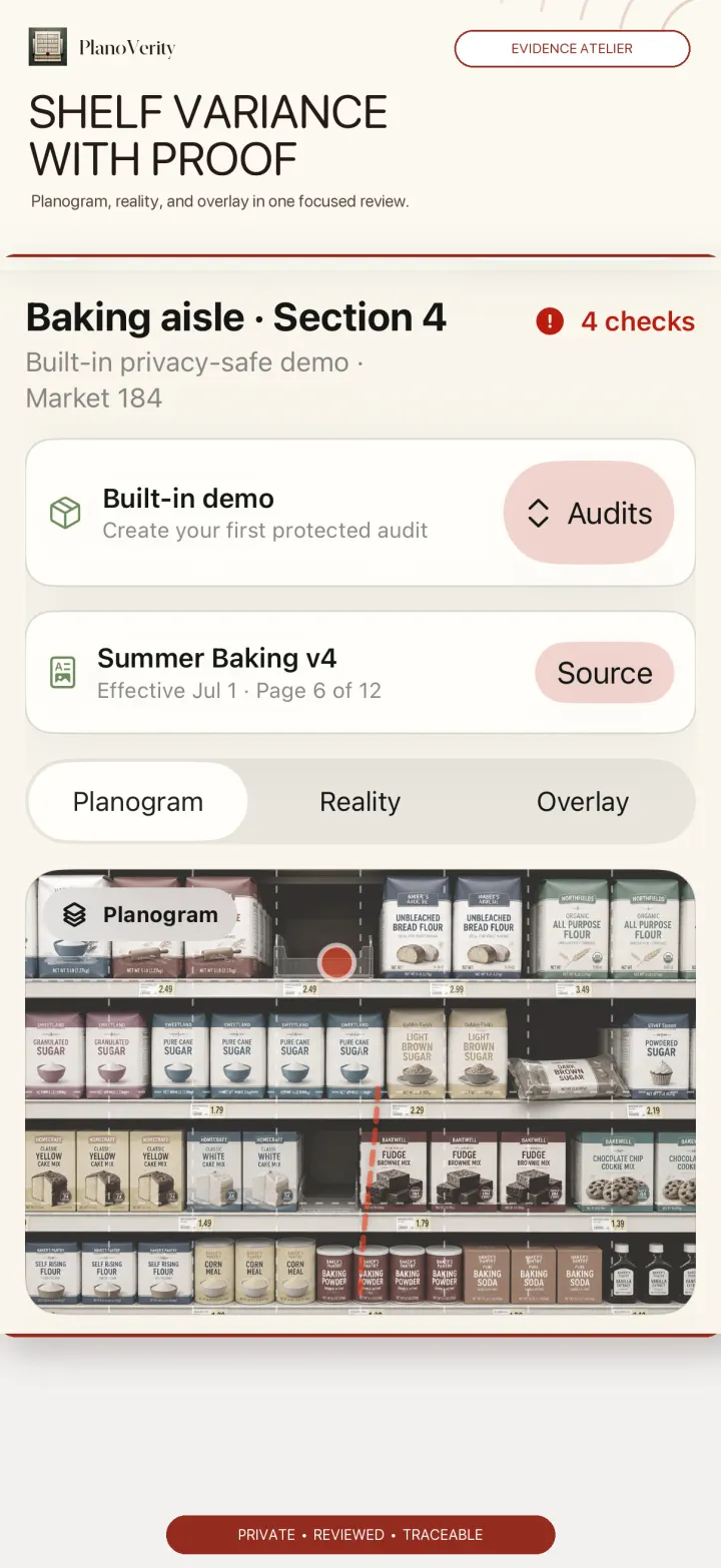 PlanoVerity product interface